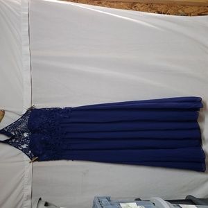 Size 10 long blue dress